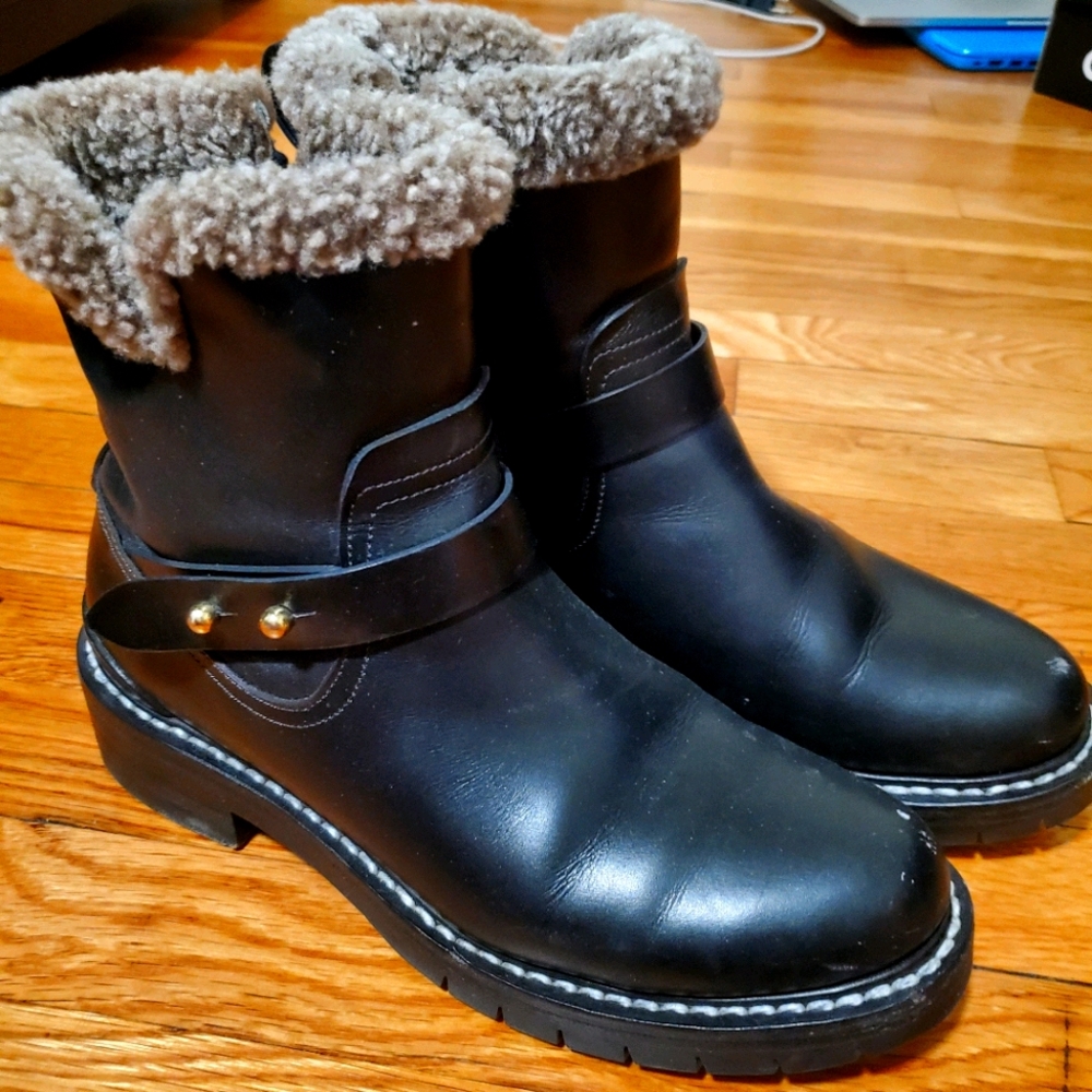 Leather Moto Boots